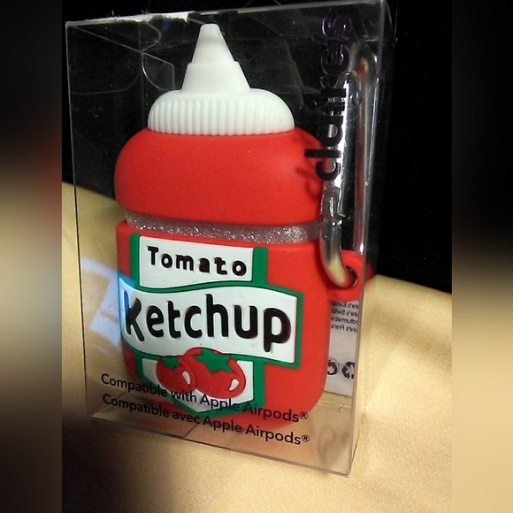 BNIB AIR PODS CASE ( COMPATIBLE W/ APPLE AIR PODS) KETCHUP LOVERS BY CLAIRE'S - Picture 3 of 3